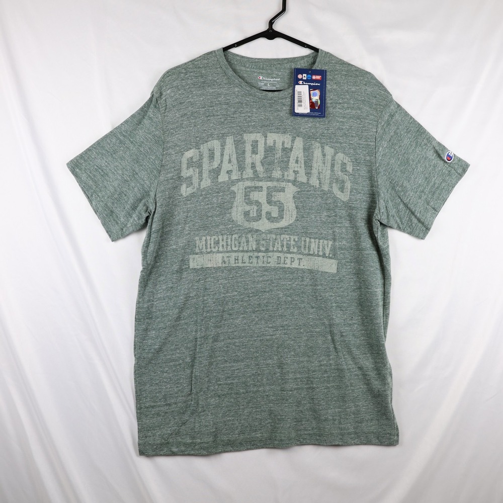 Michigan State Spartans Shirt Mens Large NCAA Basketball Champion Athletic Tee‎